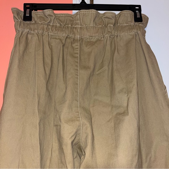 Urban Outfitters Terra High Rise Paper-Bag Waist Tapered Leg Pants - Picture 9 of 13